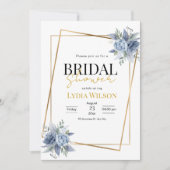 Romantisch Goud Lijst Bloemen Vrijgezellenfeest Mi Kaart (Voorkant)