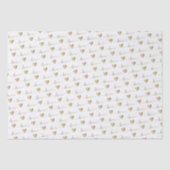 Romantisch Goud Script Liefde Harten Bruiloft Tissuepapier (Voorkant)