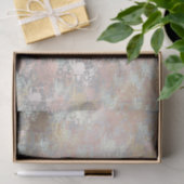 Romantisch, goud, Teal,, Waterverf, Chic, Bloem Tissuepapier (Geschenk)