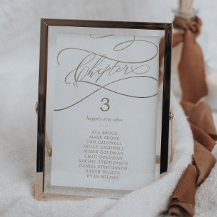 Romantisch Gouden Boek Hoofdstuk Zittafel Kaart