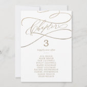 Romantisch Gouden Boek Hoofdstuk Zittafel Kaart (Achterkant)