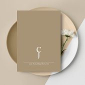 Romantisch  gouden monogram bruiloftsdans kaart