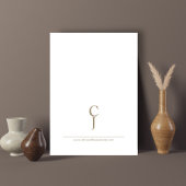 Romantisch  gouden monogram bruiloftsdans kaart