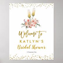 Romantisch gouden proost op de liefde welkomstbord