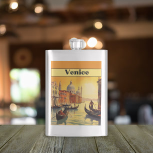 Romantisch Gouden Uur Venetië Italië Vintage Reis Flacon