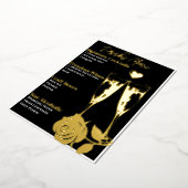 Romantisch Goudverijdelde Cocktail Party Bar Menu (Gedraaid)