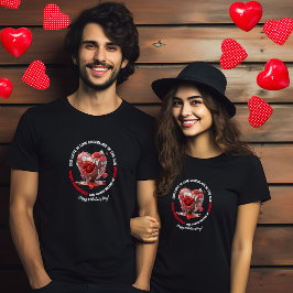 Romantisch Grappig Rood Smeltend Hart Valentijnsda T-shirt