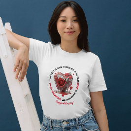 Romantisch Grappig Rood Smeltend Hart Valentijnsda T-shirt