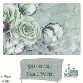 Romantisch grijs/groen debetpapier tissuepapier