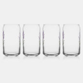 Romantisch Grijs Paarse Lavendel Bloemen Blikvorm Glas (Rechts)