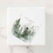 Romantisch groen bos bruiloft Favor Labels (In situ)