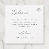 Romantisch groen bos bruiloft Favor Labels (Achterkant)