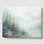 Romantisch groen bos Bruiloft Gastenboek (Achterkant)