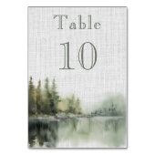 Romantisch groen bos bruiloft kaart (Achterkant)