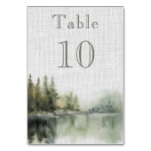 Romantisch groen bos bruiloft kaart (Voorkant)