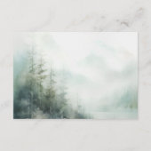 Romantisch groen bos Bruiloft RSVP Kaart (Achterkant)