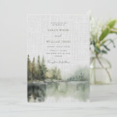 Romantisch groen bos kaart (Staand voorkant)