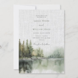 Romantisch groen bos kaart