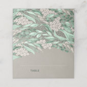 Romantisch groen bruiloft | Speciale partij Plaatskaartje (Buitenkant ongevouwen)