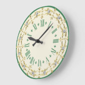 Romantisch groen decoratief grote klok (Hoek)
