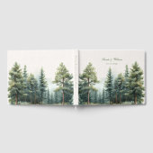 Romantisch groen zomerbos bruiloft gastenboek (Volledig)