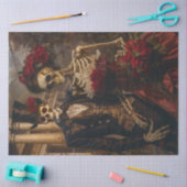 Romantisch Halloween Skelet Koppel Decoupage Tissuepapier (Craft)