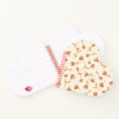 Romantisch handgeschilderd bloemig hartvormig noti notitieboek (Binnen)