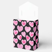 Romantisch Handgetrokken Roze Hart Valentijn Gift Bedankdoosjes (Geopend)