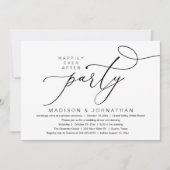 Romantisch Happily Ever After Feest, Trouwdiner Kaart (Voorkant)