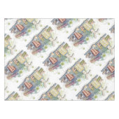 Romantisch Happy Easter Bunny Groeten Tafelkleed (Voorkant (Horizontaal))