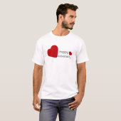 Romantisch Happy Jubileum T-Shirt (Voorkant volledig)