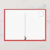 Romantisch hart boom silhouet paar feestdagenkaart (Achterkant)