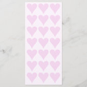 Romantisch Hart Bruiloft Menu (Achterkant)