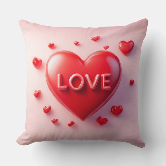 ❤️ Romantisch Hart Decor Voor Valentijns Kamer  Kussen (Voorkant)