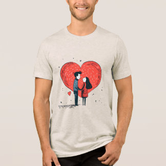 Romantisch Hart Graphic T-Shirt – Valentijnsdag