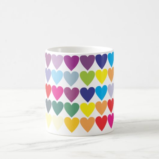 Romantisch hart klassiek koffiemok (Center)