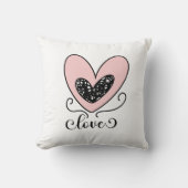 Romantisch Hart Kussen – Valentijns Cadeau (Voorkant)