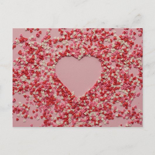 Romantisch hart liefde briefkaart voor hem (Voorkant)