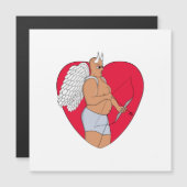 Romantisch Hart Met Een Ongebruikelijke Cupido (Voorkant / Achterkant)