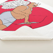 Romantisch hart met een ongewone Cupido Sherpa Deken (3/4)