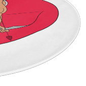 Romantisch hart met een ongewone Cupido Snijplank (Hoek)