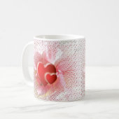 Romantisch hart op de dag van de valentijn persona koffiemok (Voorkant links)
