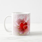 Romantisch hart op de dag van de valentijn persona koffiemok (Links)