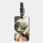Romantisch hart puzzel Bagagelabel (Voorkant verticaal)