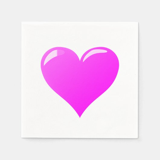 Romantisch Hart servetten (Voorkant)