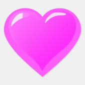 Romantisch hart Sticker uw liefdesgeschenk (Voorkant)