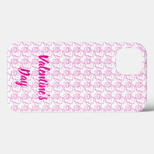 Romantisch Hart Valentijn's Day Design Case-Mate iPhone Case (Achterkant (horizontaal))