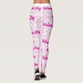 Romantisch Hart Valentijn's Day Design Leggings (Achterkant)