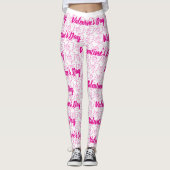 Romantisch Hart Valentijn's Day Design Leggings (Voorkant)