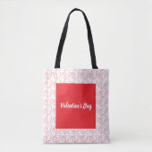 Romantisch Hart Valentijn's Day Design Tote Bag (Voorkant)
